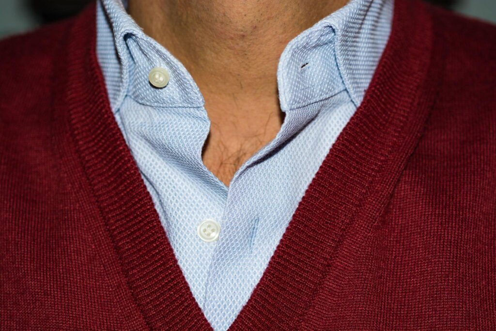 Men's sweater outlet collar types