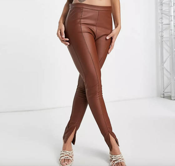 women leather leggings