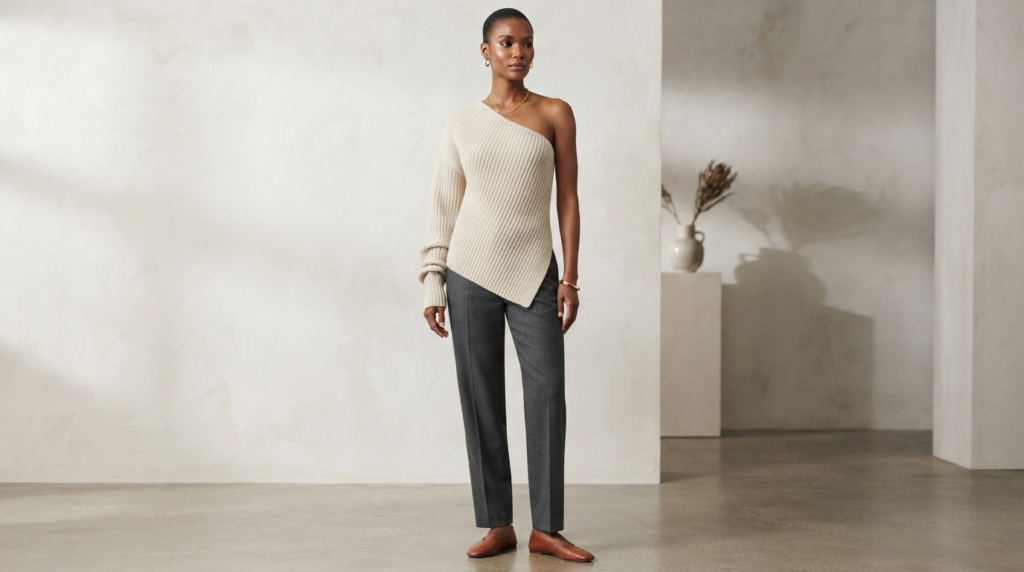 Asymmetric sweater