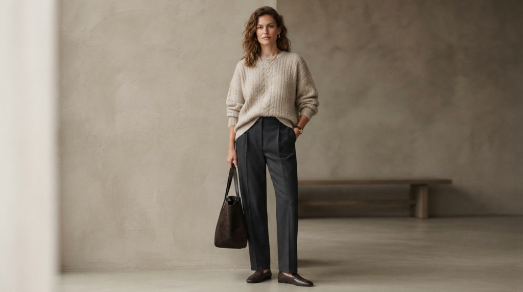 Luxury knitwear looks