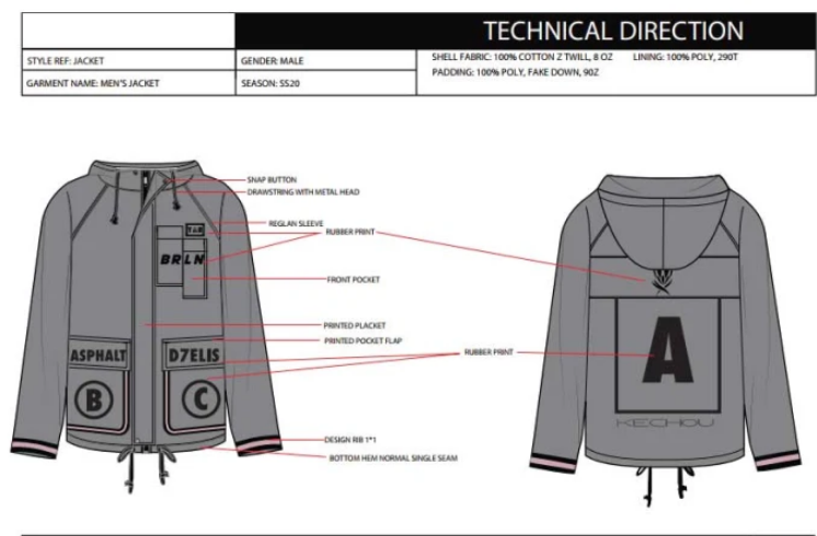 how to create a tech pack