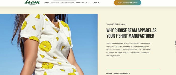 Seam Apparel - #1 T Shirt Manufacturer in The USA
